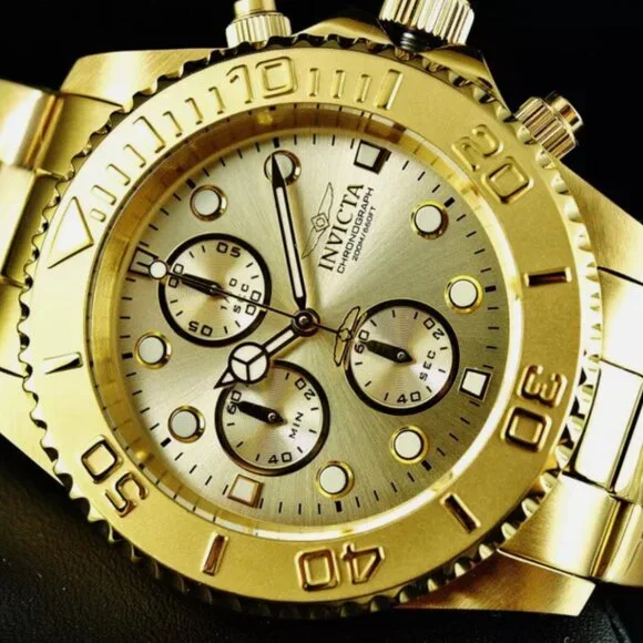 Invicta 44mm 18K Men's Pro Diver Watch! New!